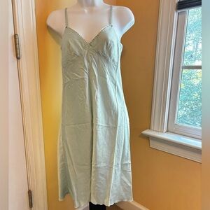 Burning Torch Silk Slip Dress | Size Petite Small